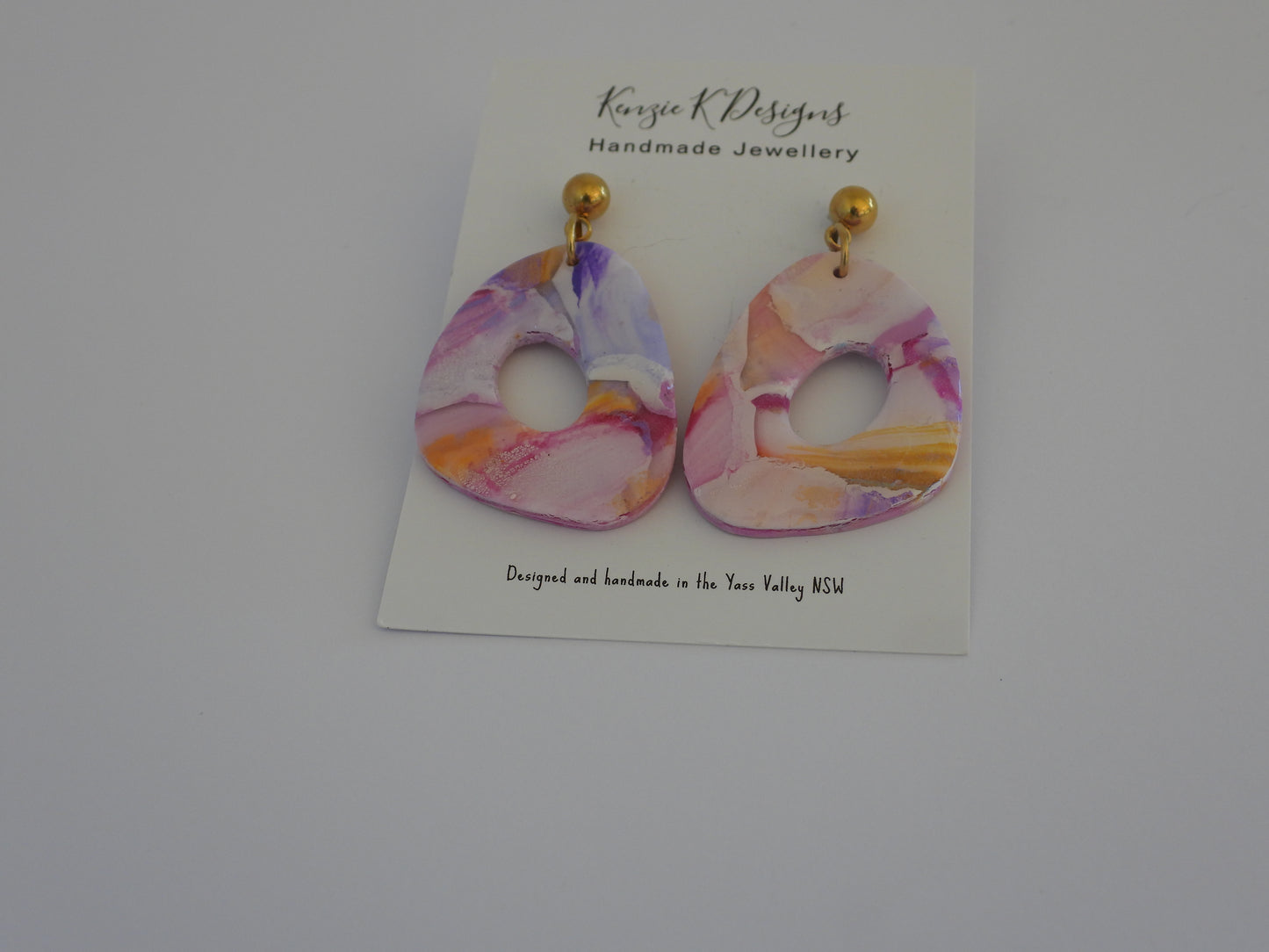 Medium Dangles - Pink Sunset