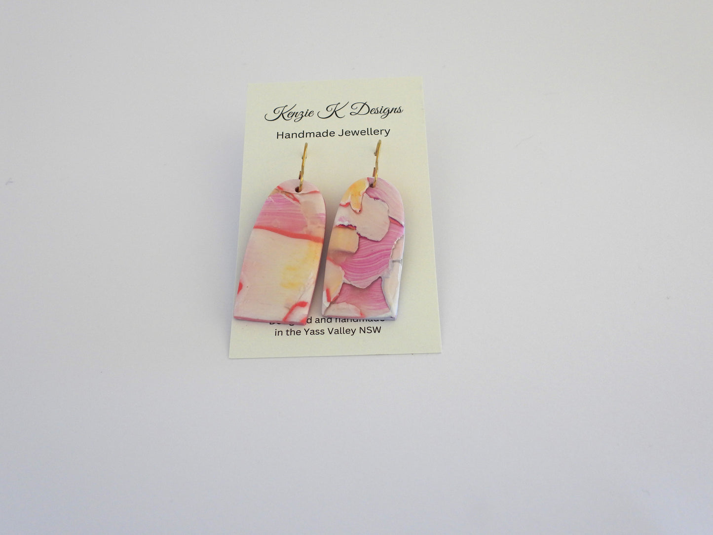 Large Dangles - Pink Sunset