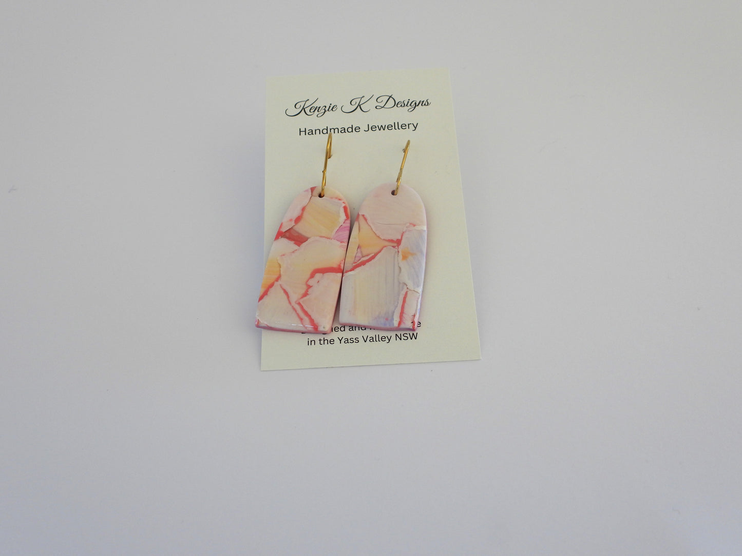 Large Dangles - Pink Sunset