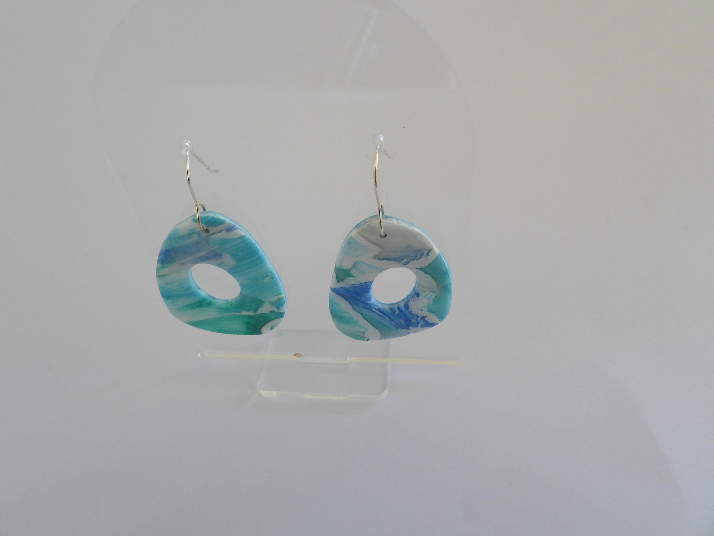 Medium Dangles- Sea Grass Blue