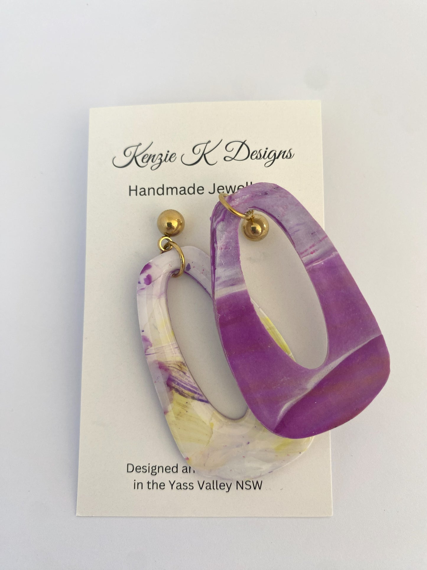 Large Dangle Purple