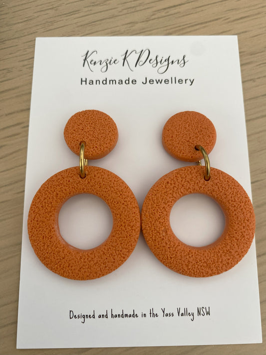 Circle Drops  (1 Pair )