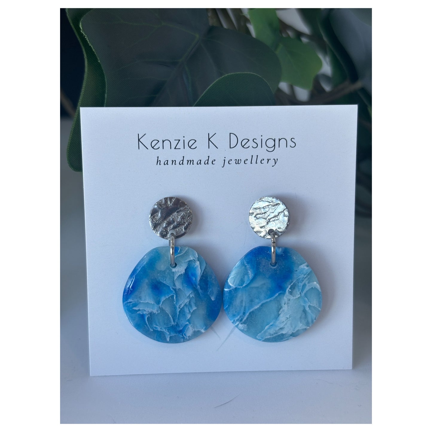 Organic Ovals- Blue Marble