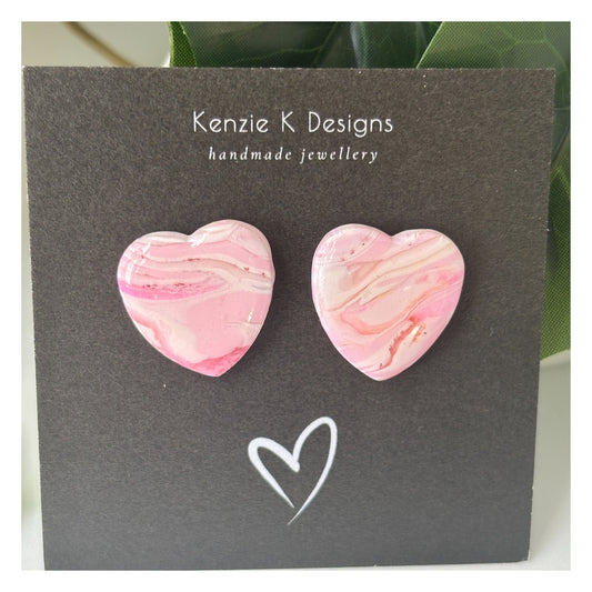 Heart Pink Marble